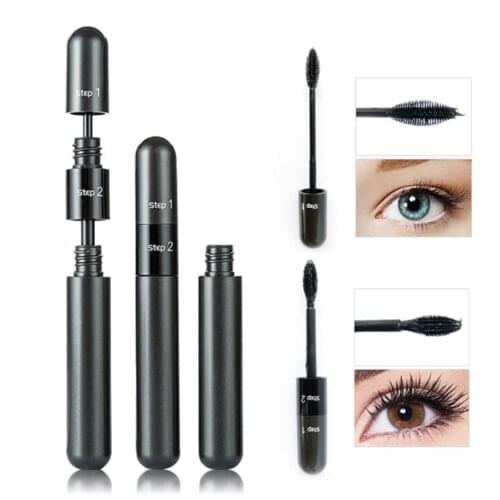 4D Silk Fiber Lash Mascara Waterproof Thick Long-Lasting Makeup Eyelash Extension Black Thick Lengthening Eyelashes Cosmetics