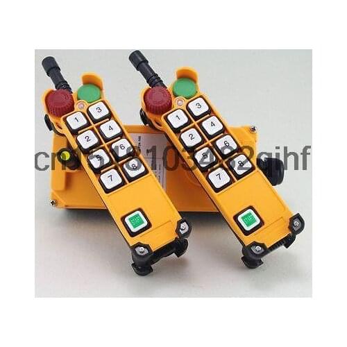 8Channnel 4 Motion 1Speed 2transmitters Hoist Crane Remote Control System E-Stop