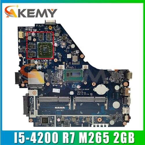 AKEMY For ACER Aspire E1-572G Laptop Motherboard V5WE2 LA-9531P NBMFP1100B With I5-4200 CPU R7 M265 2GB DDR3 100% Tested