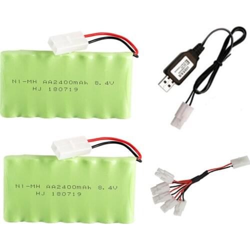 8.4V 2400mah ni-mh battery pack AA rechargeable battery remote control electric toy car model