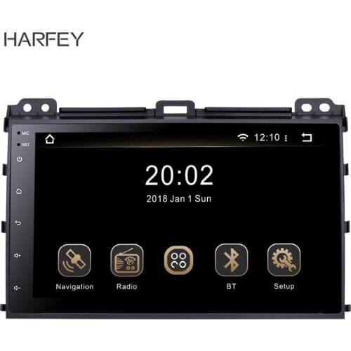 Clearance Android 9.0 car Radio GPS for 2002-2009 Toyota Prado with Bluetooth HD Touchscreen USB support Rearview camera