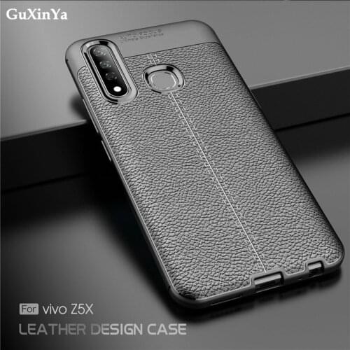 Vivo Z5X Case Vivo Z5X V1911A V1919A Cover Luxury Leather ShockProof TPU Protective Phone Case For Vivo Z5X Funda 6.53"
