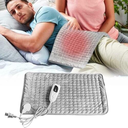 120w Electric Heating Pad Pain Relief Electric 6 Heat Settings Safe Use For Back Shoulder Neck Back Spine Relax Aching Muscles