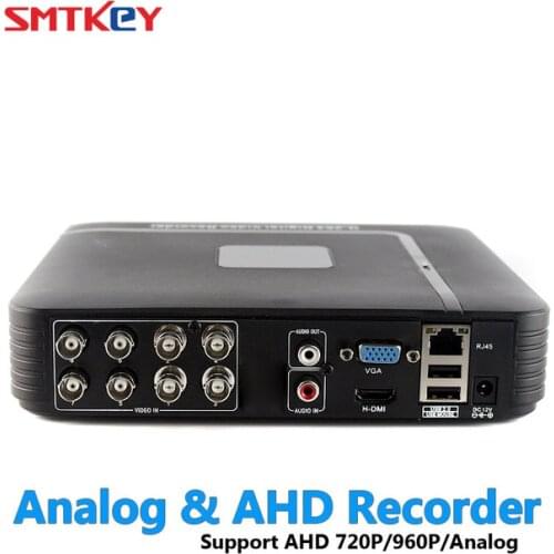 SMTKEY Hybrid 2in1 DVR 8CH H.264 CCTV DVR HDMI 1080P Recorder Mobile phone view security DVR Recorder Video Recording system