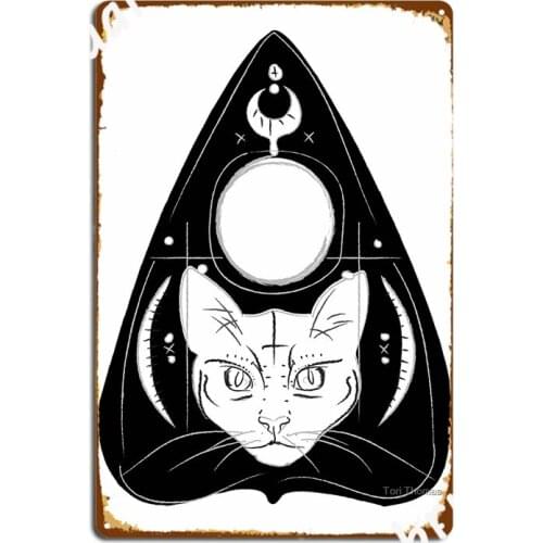 Cats Ouija Planchette Metal Signs Club pub Garage Decoration Mural Painting Tin sign Posters