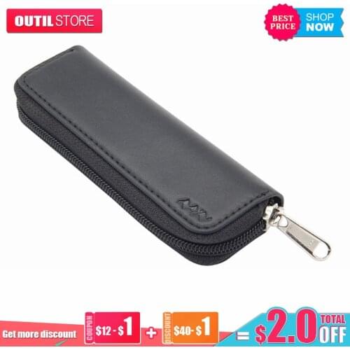 Realmote Leather Tool Bag Protable ToolKit MicrofiberLeather Carrying Case For Soldering Iron Storage