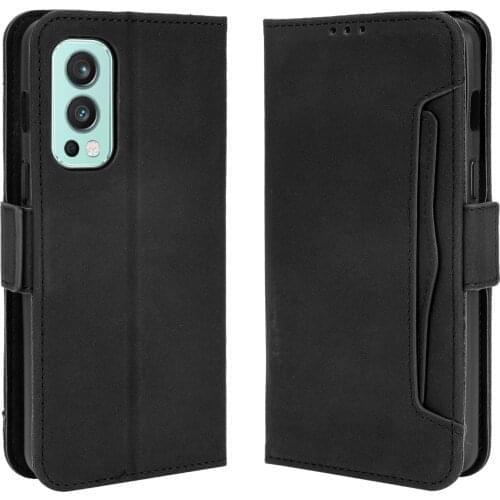 For OnePlus Nord 2 5G Case Premium Leather Wallet Leather Flip Multi-card slot Cover For OnePlus Nord N10 N100 N200 CE 2 5G Case