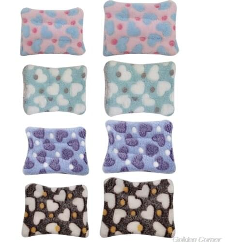 Small Animal Cage Mat Fleece Nest Hamster Bed Pad Guinea Pigs Winter Warm Sleeping Bed for Hedgehog Rat D25 20 Dropshipping