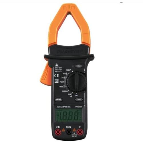 MASTECH MS2001 Digital AC Clamp Meters 1000A AC/DC Voltmeter Ammeter Ohmmeter Insulation Tester W/LCD Backlight Megohmmeter