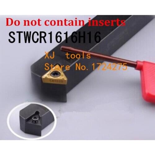 STWCR1616H16/ STWCL1616H16 Metal Lathe Cutting Tools Lathe CNC Machine Turning Tools External Turning Tool Holder S-Type STWCR