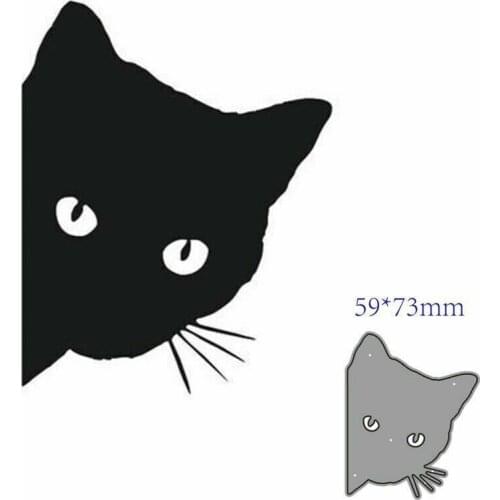Cute Animal Cat Metal Cutting Dies Mold Decoration Scrapbook Stencils Paper Craft Knife Mould