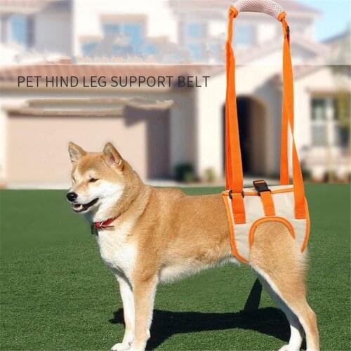 Nylon Old Dog Support Harness Mesh Adjustable Injured Medium Big Dogs Pet Lifting Support Vest Leash Handle Assists Straps