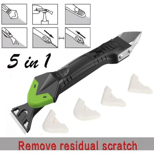 NEW Creative 5 In1 Silicone Remover Caulk Finisher Sealant Smooth Scraper Grout Kit Tools Kitchen Gadgets And Accessories