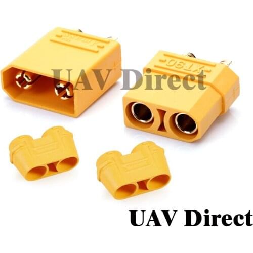 Wholse Amass XT90H Battery Connector Set 4.5mm Male Female Gold Plated Banana Plug
