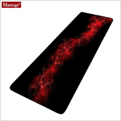 Simple Black And Red Mouse Pad XXL Gamer Desk Mat Computer PC Large Gaming MousePad 90x40cm/80x30cm for Laptop Table Pads