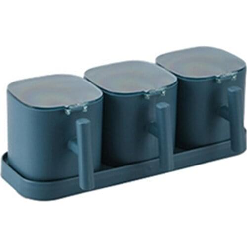 Clear Seasoning Rack Spice Pots 3/4 Piece Seasoning Box Set Seasoning Containers With Lids And Spoon SDF-SHIP