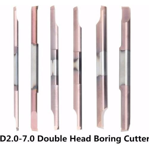 Small Hole Boring Cutter Bar Alloy Boring Cutter Handle Diameter 2-7mm Path Inner Hole Boring Cutter Double Head Boring Tools