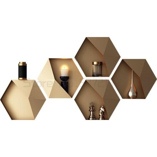 Light luxury sofa rear shelf living room wall creative lattice wall decoration TV background wall shelf