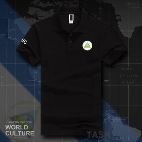 Nicaragua polo shirts men short sleeve white brands printed for country 2018 cotton nation team flags fashion NIC Nicaraguans 20