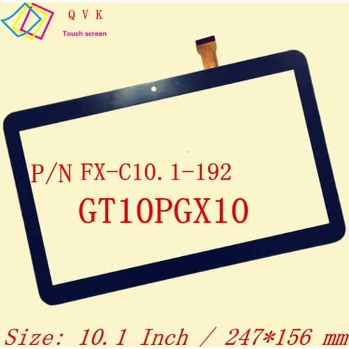 Black 10.1 Inch P/N FX-C10.1-192 GT10PGX10 RP-400A-10.1-FPC-A3 XLD1017-V0 Touch screen panle free shipping