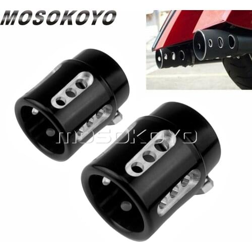 Old School 1-3/4" & 2.5" Straight Cut Exhaust Pipe End Tip Cap For Honda Yamaha Suzuki Custom 4.5cm 6cm OD Exhaust Muffler Tips