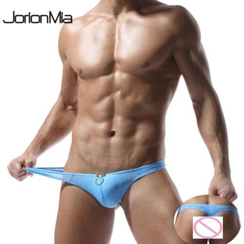 Mens G Strings Sexy Underwear Low Rise Mens Thong Breathable Erotic Penis Pouch Panties Bikini Briefs Jockstrap Men Cueca C406