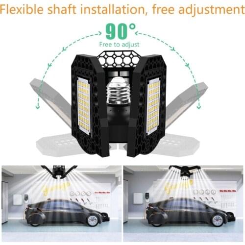 LED Lamp E27 LED Bulb 40/60/80W Garage Light 110V 220V Deform Light for Workshop Warehouse Factory Gym