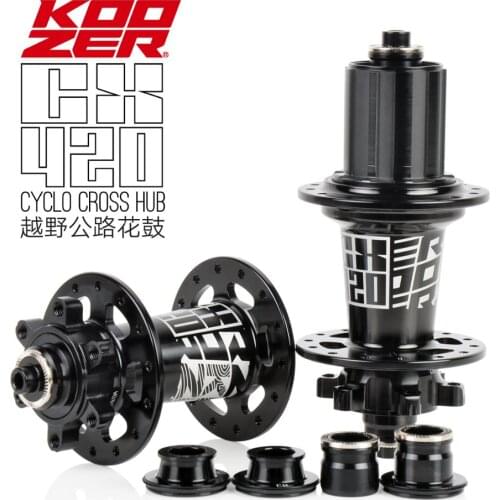 2019 NEW Koozer CX420 6 Pawls 72 Clicks 28 Holes Road Bike Disc Brake Bicycle Hub QR 8 9 10 11S Thru Axle 12*100 12*142MM