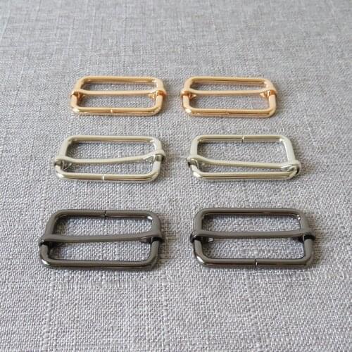 1PCS 38mm Webbing Metal Adjuster Slider Rucksack Bag Backpack Handbag Dog Collar Sewing Accessories Purse Straps Belt Buckle