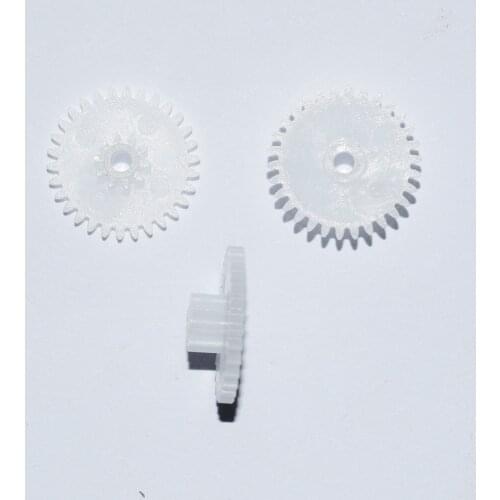 10/100pcs 30+10T 2mm shaft double plastic gear for rc robot ship toy part technology model parts diy baby toys 30102A