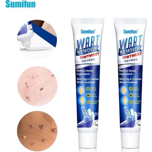 2pcs Warts Remover Ointment Wart Treatment Cream Skin Tag Remover Herbal Extract Foot Corn Plaster Antibacterial Warts Ointment