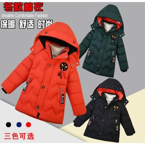 2020 Winter Jacket Thick Girls Boys Coat Warm Childrens Jackets Cotton Infant Clothing Padded Jacket Kid Clothes