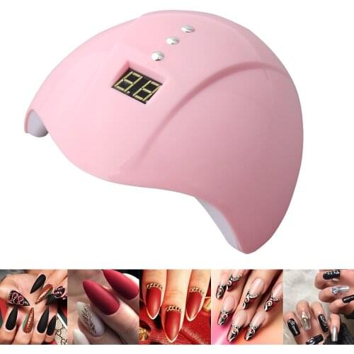 36W UV LED Lamp Nail Dryer Automatic Sensing 30/60/99s Timer LCD 12LEDs Beads Double Light Source Suitable For All Gels