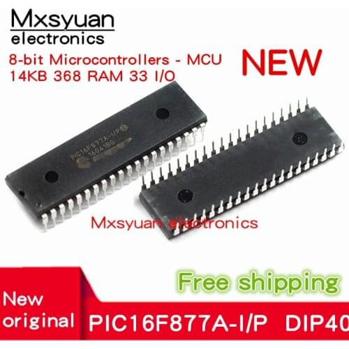5pcs~20pcs/LOT PIC16F877A-I/P PIC16F877A PIC16F877 16F877A-I/P DIP-40 New original In stock