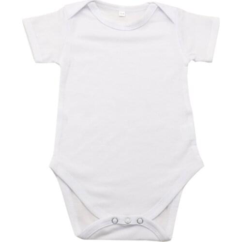 5pcs/lot Sublimation Blank Baby Climb White Clothes T-shirt Heat Press Dye sublimation ink Crafts Infant conjoined clothes