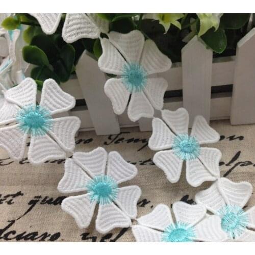 5cm wide to quality milk fibre dyed yarn embroidery lace trim, BF07A