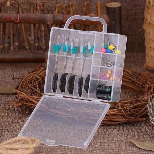 Abox Rubber Fishing Stopper Five Sets Fishing Tackle Kit Fish Float Seat Space Bean Fishing Accessories Set Size 0.8-4
