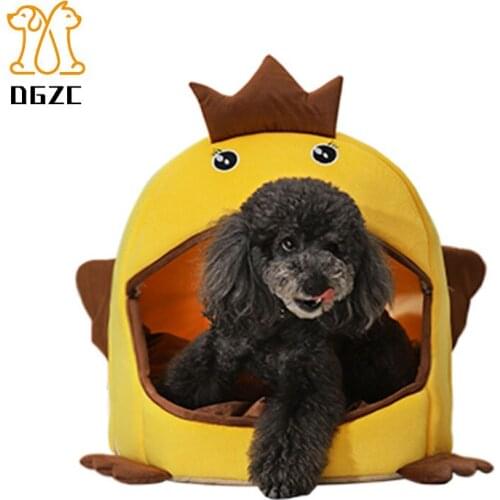 Teddy House Dog Bed Home with Detachable Foldable Cover Comfortable Cat Sofa Cushion Sleeping Bed Mat Kennel Pet Supplies