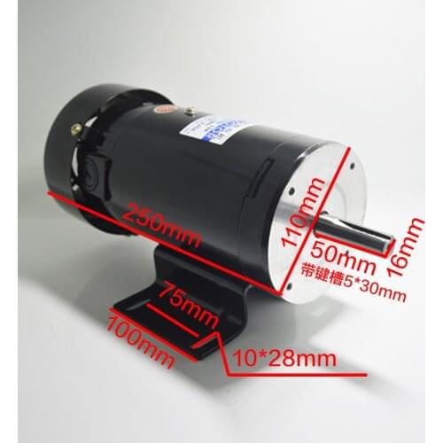 220V permanent magnet DC motor speed control motor 3600 turn high power 500W high speed motor positive and negative motor
