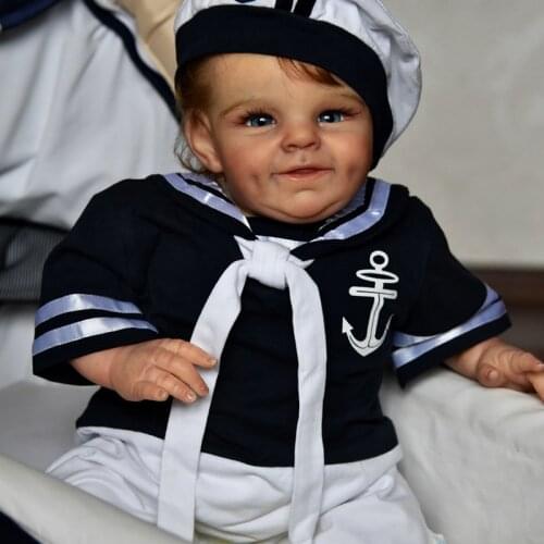 Reborn Baby Doll prototype 21 Inches Lifelike Newborn Vinyl Unpainted Unfinished Doll Parts DIY bebe reborn kits