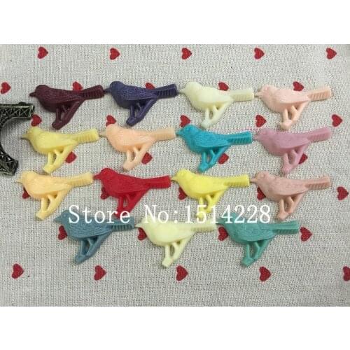Resin bird Flatback Cabochon for home decoration ,DIY 30*42mm