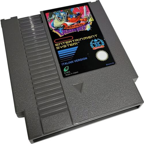 Classic retro video game 8-bit NES game cartridge for 72pin NES game console - gray shell
