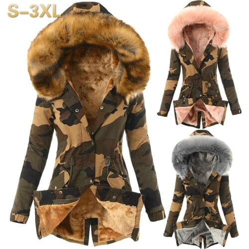 LINLING Women's Parkas With Fur