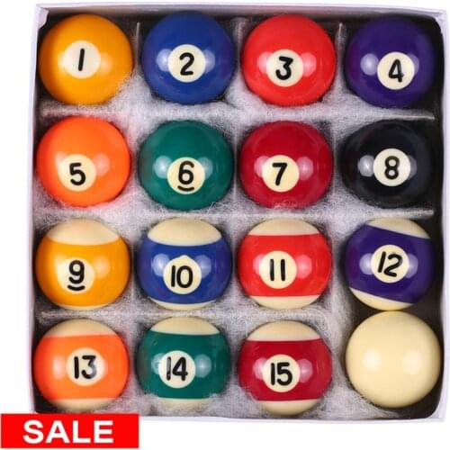 LIXADA 25/32/38MM Billard Balls Set Children Billiards Pool Table Balls Polyester Resin Small Cue Balls Full Set billiard Balls