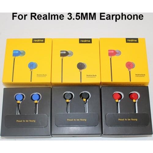 Magnetic Type Realme Earphone 3.5mm In-Ear Earbuds Sports Earbuds With Mic For Reame 3 6 Pro 6 6i 7i 6S X2 X3 X Q Q2 Q2i V3 V5