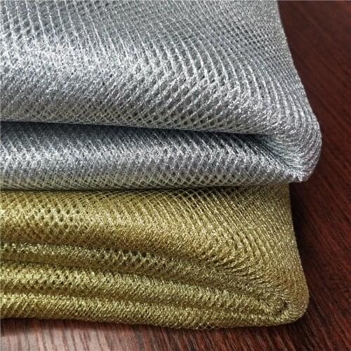 Fashion Metallic Mesh Tulle Net Fabric Birthday Gift Wrap Wedding Party Decoration Christmas DIY Cloth Tissue