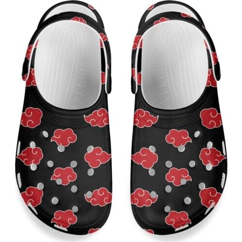 2021Men Clogs Sandals Casual Summer Shoes Classic Anime Akatsuki Slipper Men Leisure Flip Flops Men Sandals Light Beach Shoes