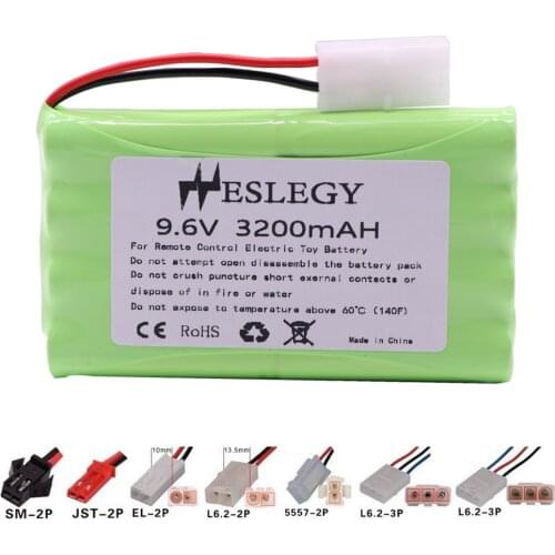 9.6V 3200mah NiMH Battery H Model For Rc toy Cars Tanks Trains Robot Boats Guns parts Ni-MH AA pack 2400mah 9.6V upgrade Battery