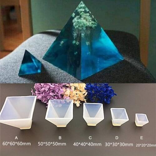 DIY Resin Transparent Pyramid Silicone Mould Decorative Craft Jewelry Making Mold Resin Molds For Jewelry