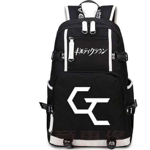Hot Guilty Crown cosplay Backpack shu ouma Anime Canvas Bag Luminous Schoolbag Travel Bags
